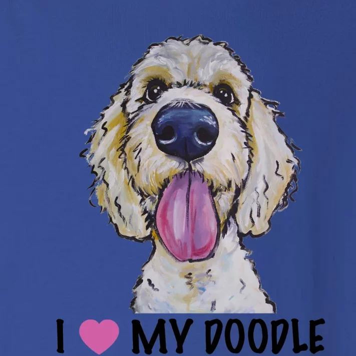 I Love My Doodle Gift Golden Doodle Gift Toddler Long Sleeve Shirt