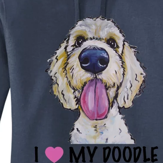 I Love My Doodle Gift Golden Doodle Gift Women's Pullover Hoodie