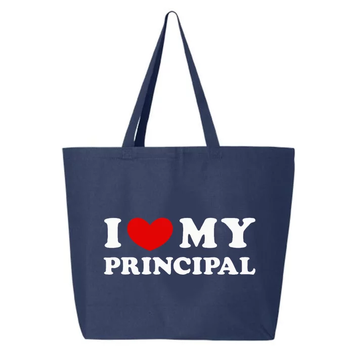 I Love My Principal I Heart My Principal 25L Jumbo Tote