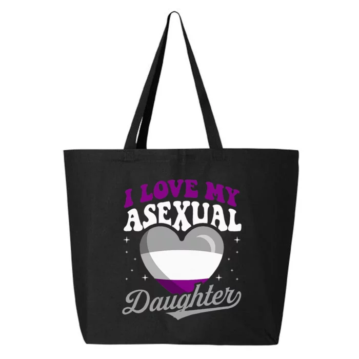 I Love My Asexual Daughter Pride Month Proud Mom Dad 25L Jumbo Tote