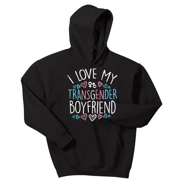 I Love My Boyfriend Lgbt Love Kids Hoodie