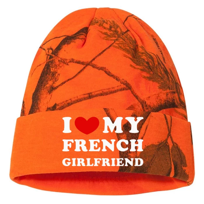 I Love My French Girlfriend Kati - 12in Camo Beanie