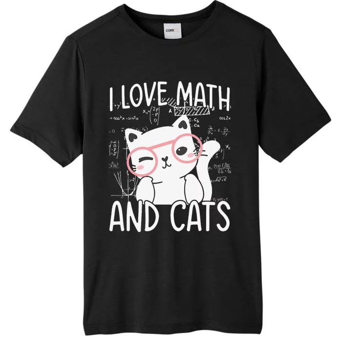 I Love Math And Cats ChromaSoft Performance T-Shirt