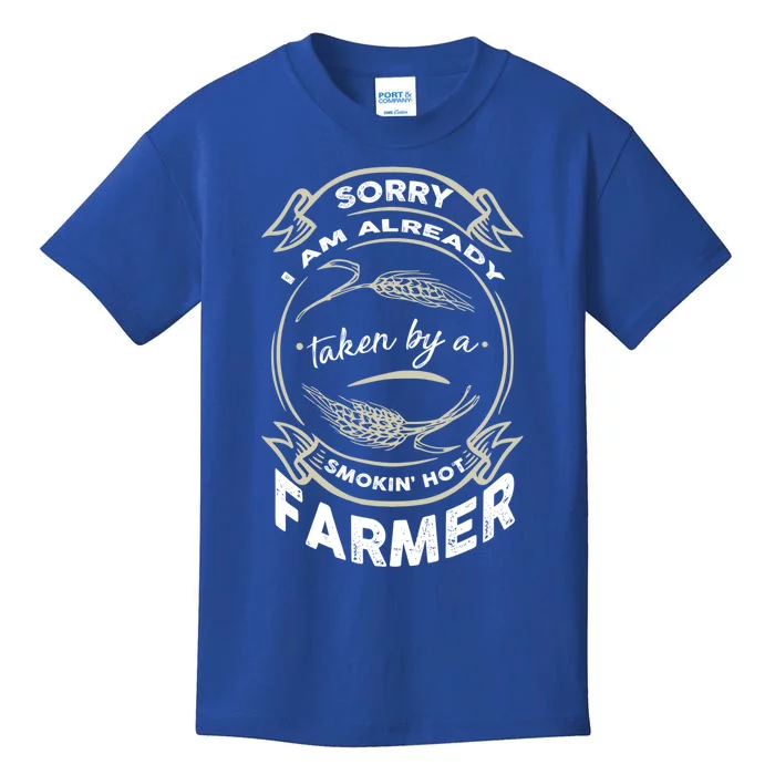 I Love My Farmer Cute Gift Being A Farmer's Wife Cute Gift Kids T-Shirt