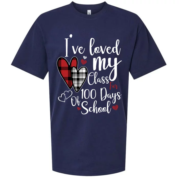 I've Loved My Class For 100 Days School Cute Valentine Sueded Cloud Jersey T-Shirt