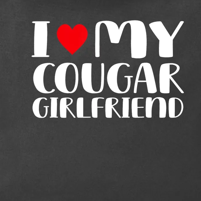 I Love My Cougar Girlfriend Zip Tote Bag