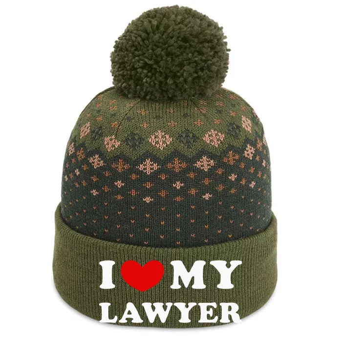 I Love My Lawyer The Baniff Cuffed Pom Beanie