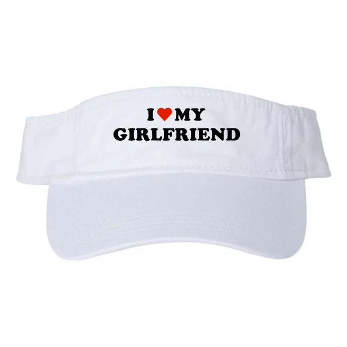 I Love My Gf Valucap Bio-Washed Visor