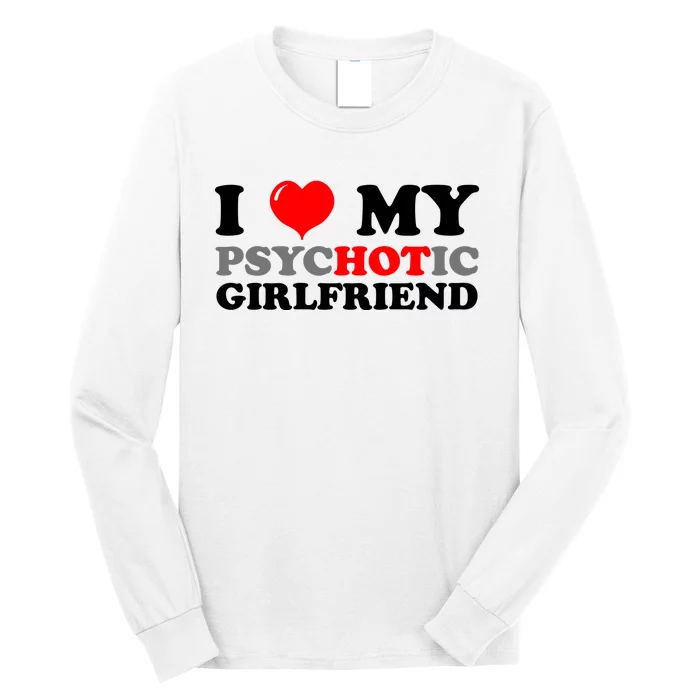 TeeShirtPalace | I Love My Girlfriend Long Sleeve Shirt