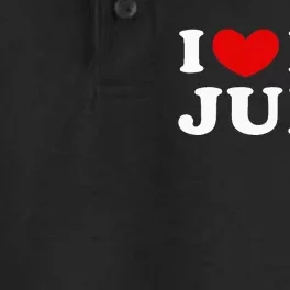 I Love My Judy I Heart My Judy funny sayings Dry Zone Grid Performance Polo