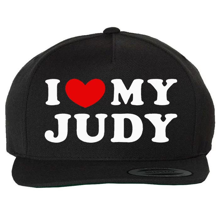 I Love My Judy I Heart My Judy funny sayings Wool Snapback Cap