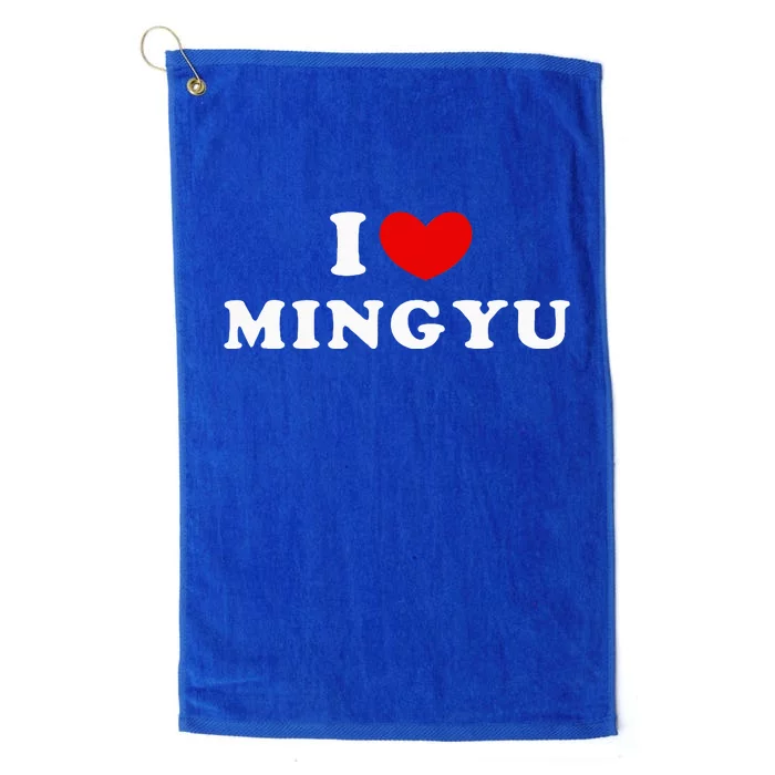 I Love Mingyu I Heart Mingyu Platinum Collection Golf Towel