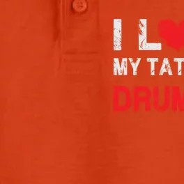 I Love My Tattooed Drummer Musician Dating Spouse Funny Gift Dry Zone Grid Performance Polo