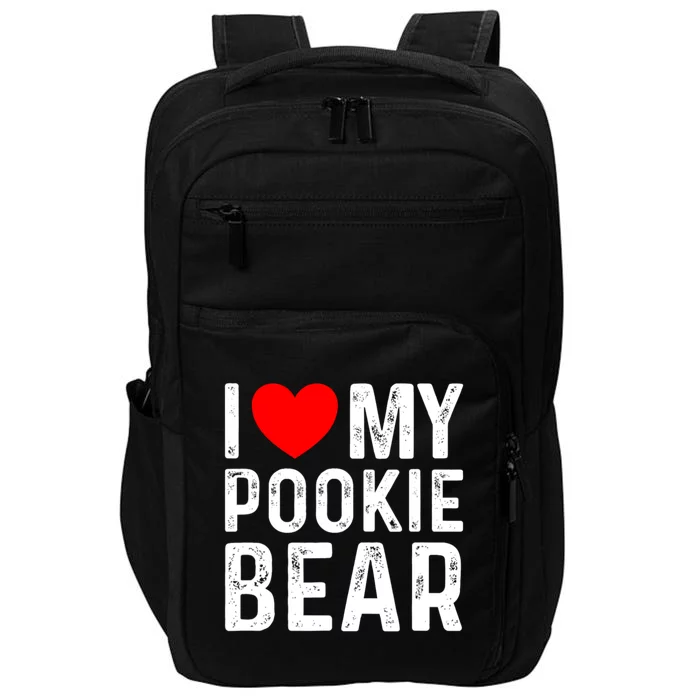 I Love My Pookie Bear ValentineS Day Impact Tech Backpack