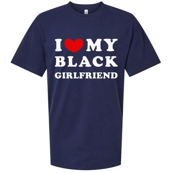 I Love My Black Girlfriend Sueded Cloud Jersey T-Shirt