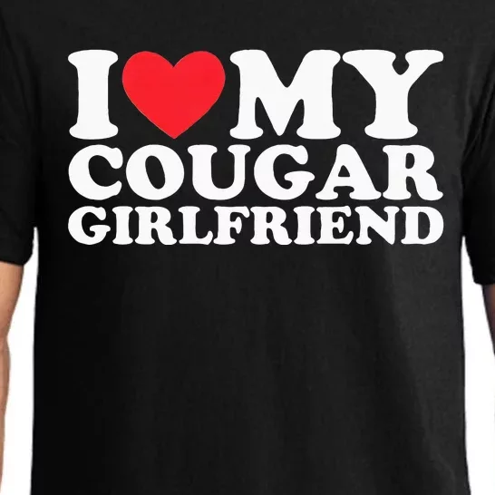 I Love My Hot Cougar Girlfriend I Heart My Hot Cougar Gf Pajama Set