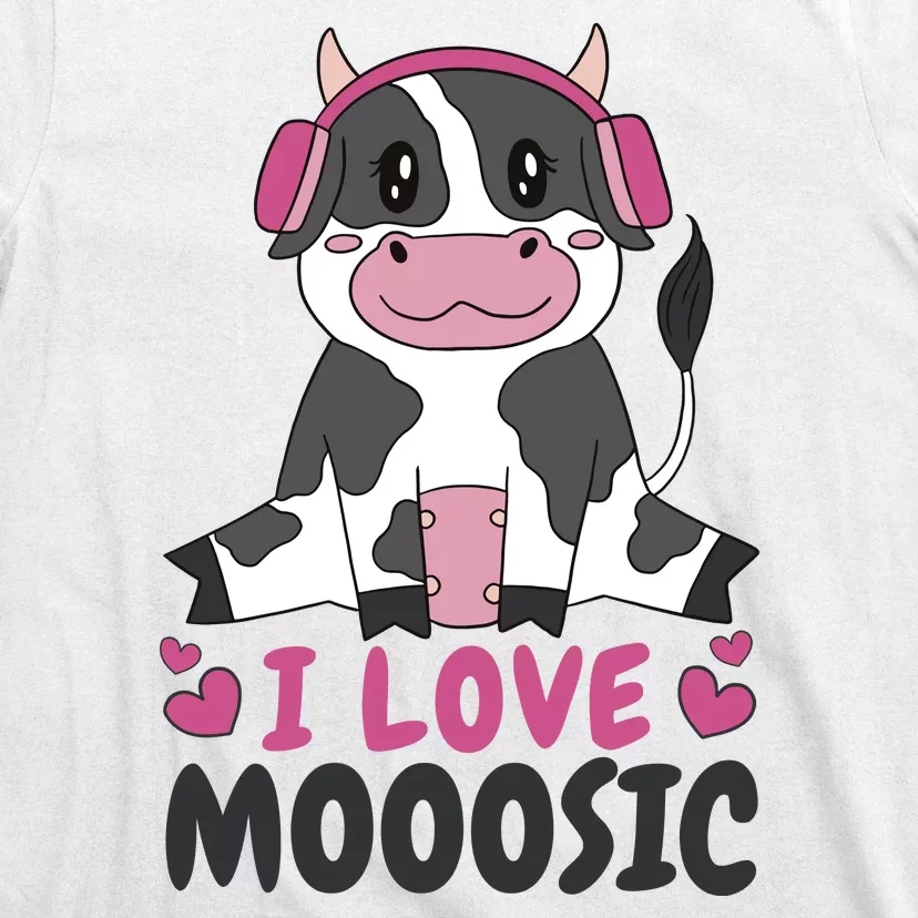 I Love Music Cow T-Shirt