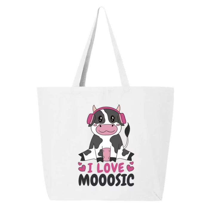 I Love Music Cow 25L Jumbo Tote