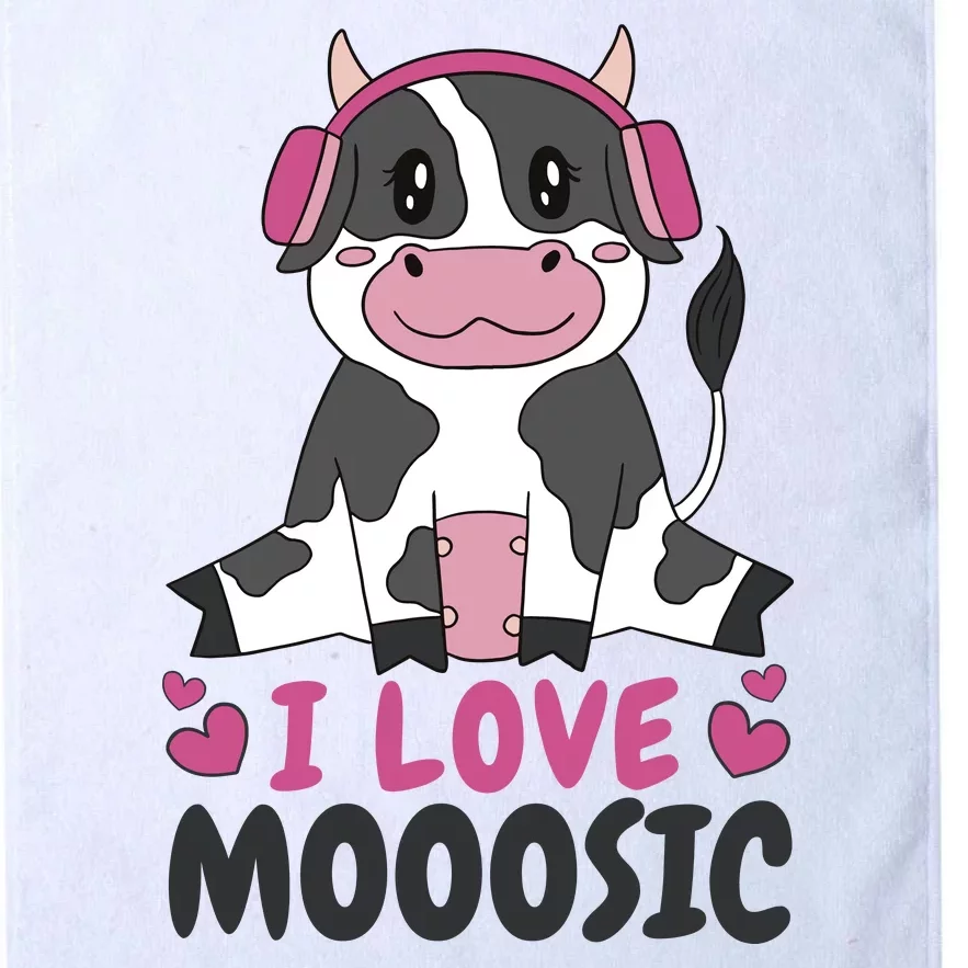 I Love Music Cow Platinum Collection Golf Towel