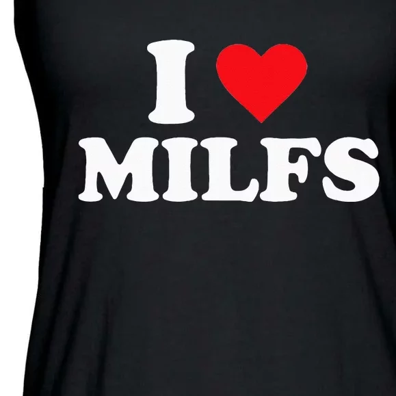 I Love MILFs Ladies Essential Flowy Tank