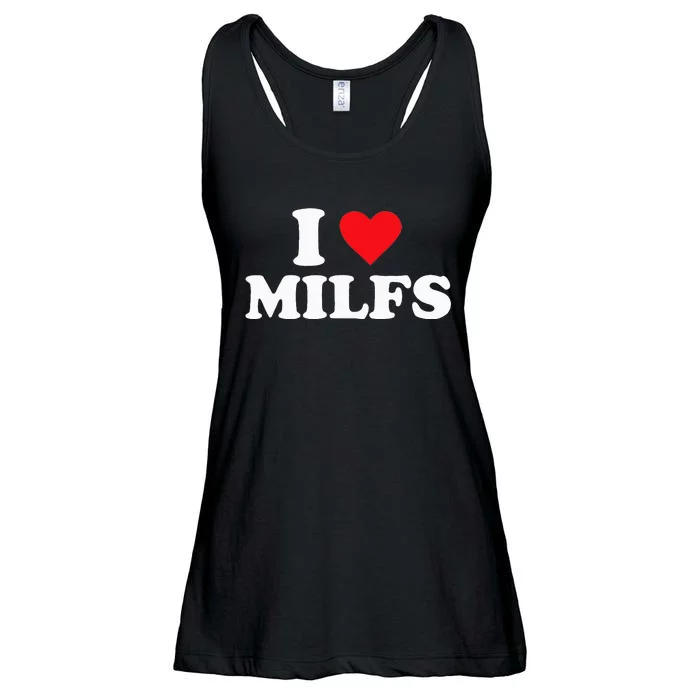 I Love MILFs Ladies Essential Flowy Tank