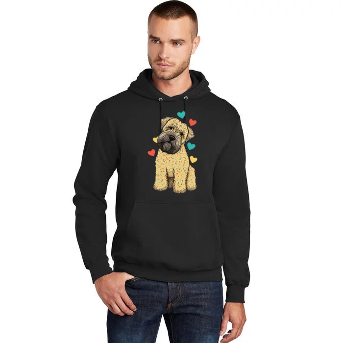 I Love My Soft Coated Wheaten Terrier Dog Valentines Heart Tall Hoodie