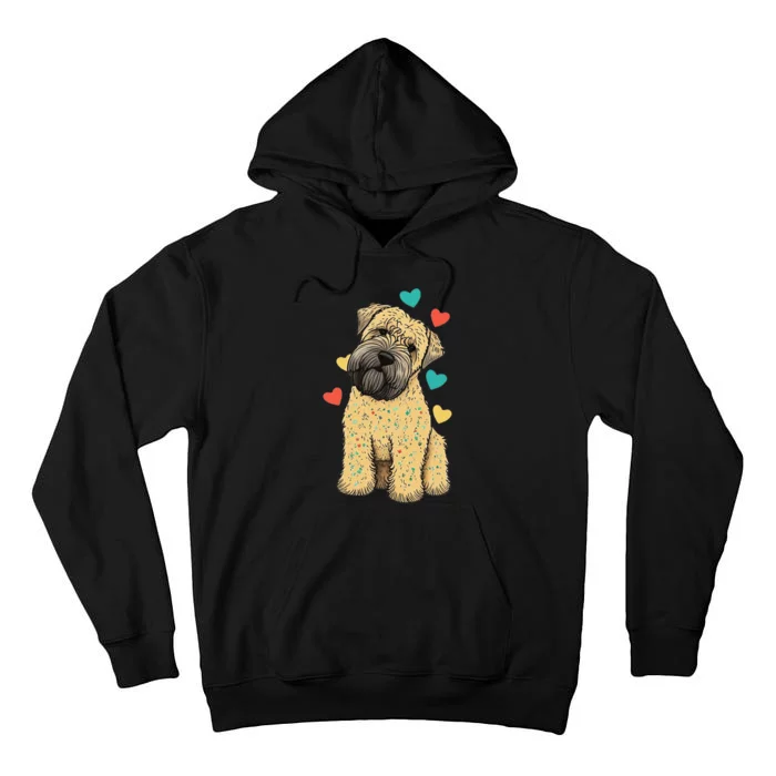 I Love My Soft Coated Wheaten Terrier Dog Valentines Heart Tall Hoodie