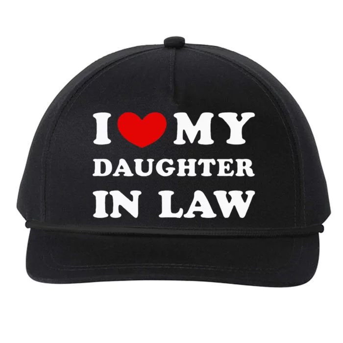 I Love My Daughter In Law Snapback Five-Panel Rope Hat