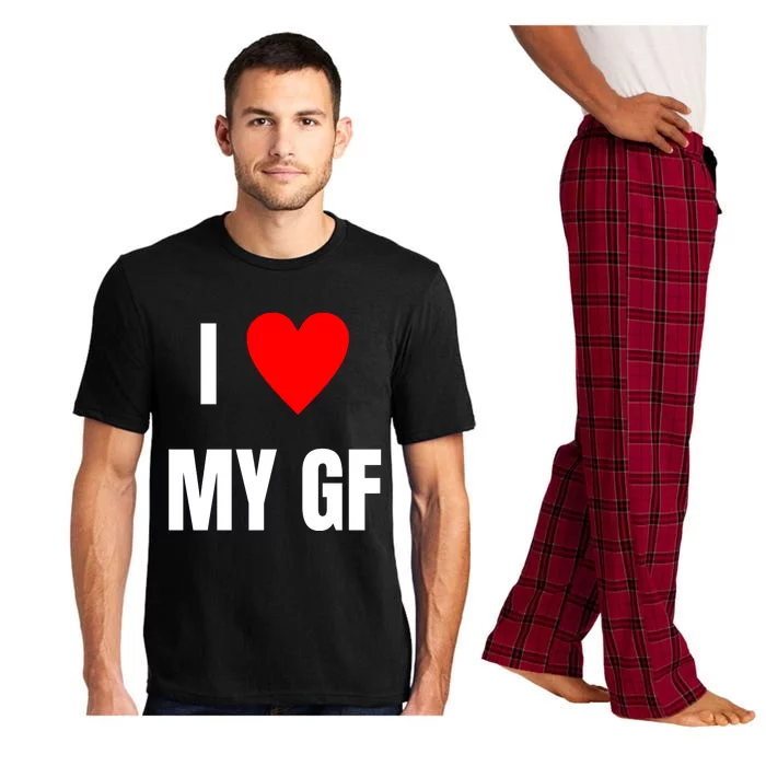 I Love My GF Girlfriend Heart Pajama Set