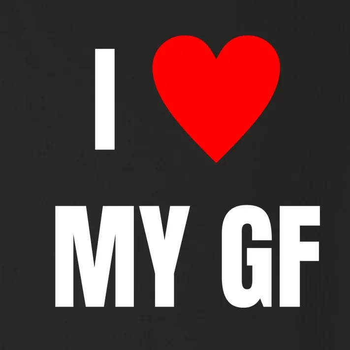 I Love My GF Girlfriend Heart Toddler Long Sleeve Shirt