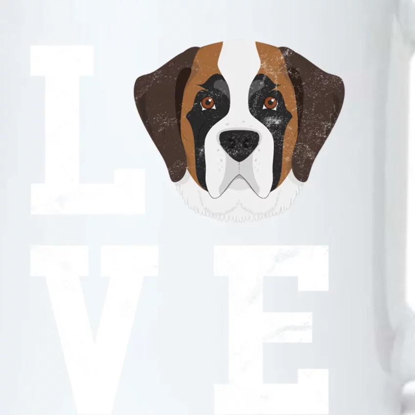 I Love My Dog Gift Saint Bernard Dog Lover Cute Gift Black Color Changing Mug