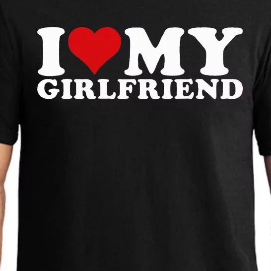 I Love My Girlfriend Gf I Heart My Girlfriend Pajama Set