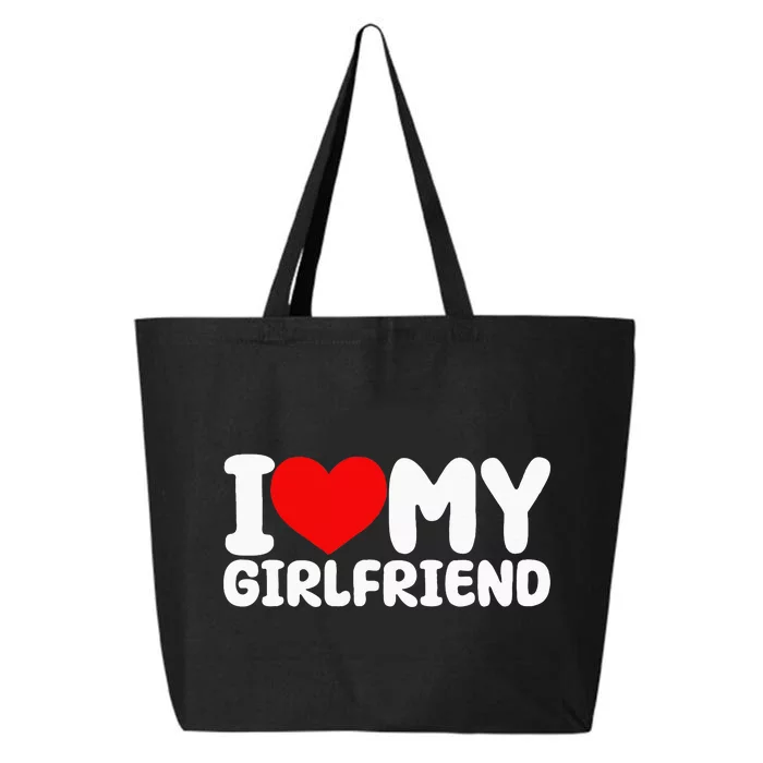 I Love My Girlfriend I Heart My Girlfriend 25L Jumbo Tote