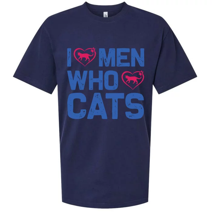 I Love Man Who Love Cats Sueded Cloud Jersey T-Shirt