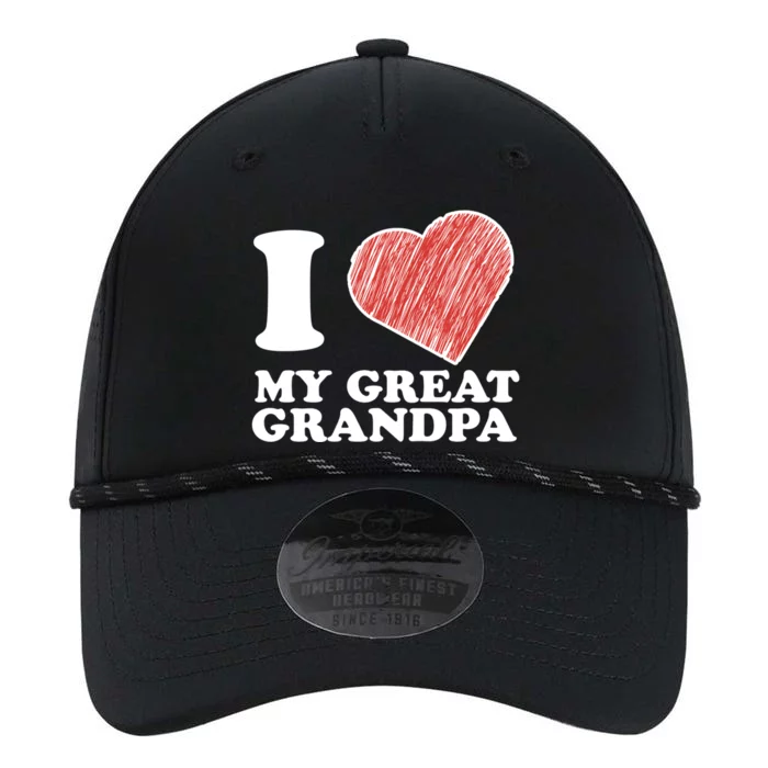 I Love My Great Grandpa Gift Performance The Dyno Cap