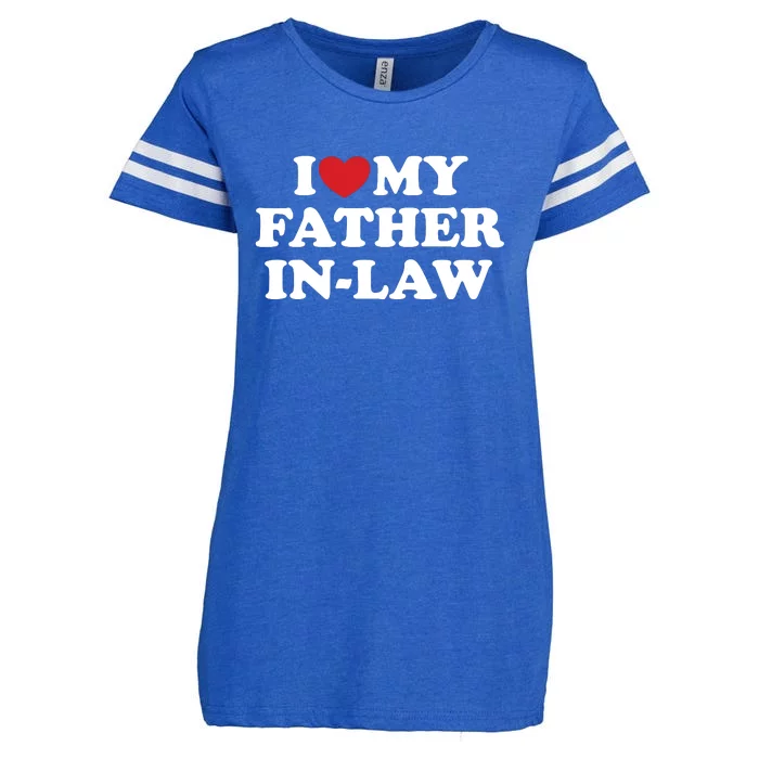 I Love My Father In Law Enza Ladies Jersey Football T-Shirt