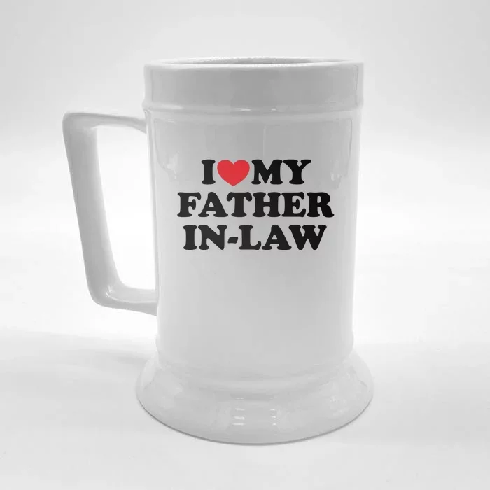 I Love My Father In Law Front & Back Beer Stein