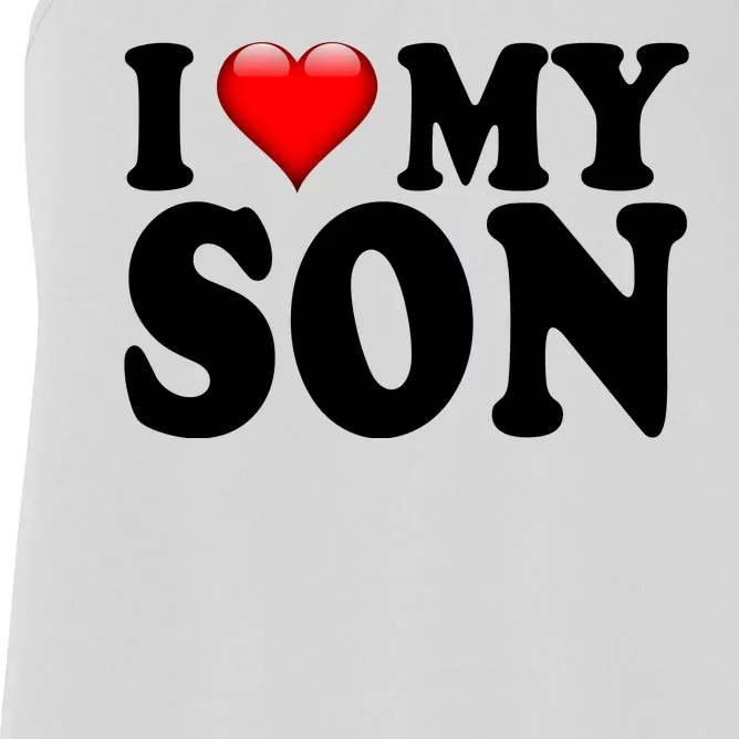 I Love My Son Women's Racerback Tank