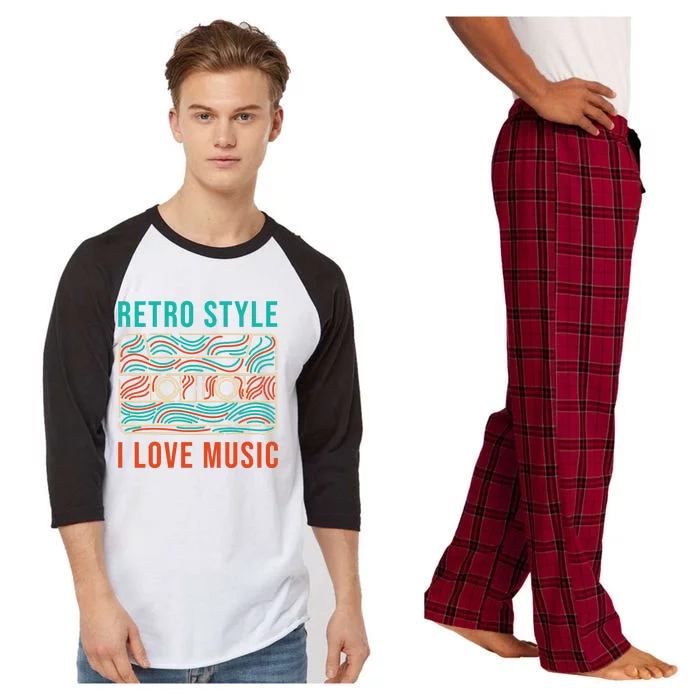 I Love Music Raglan Sleeve Pajama Set