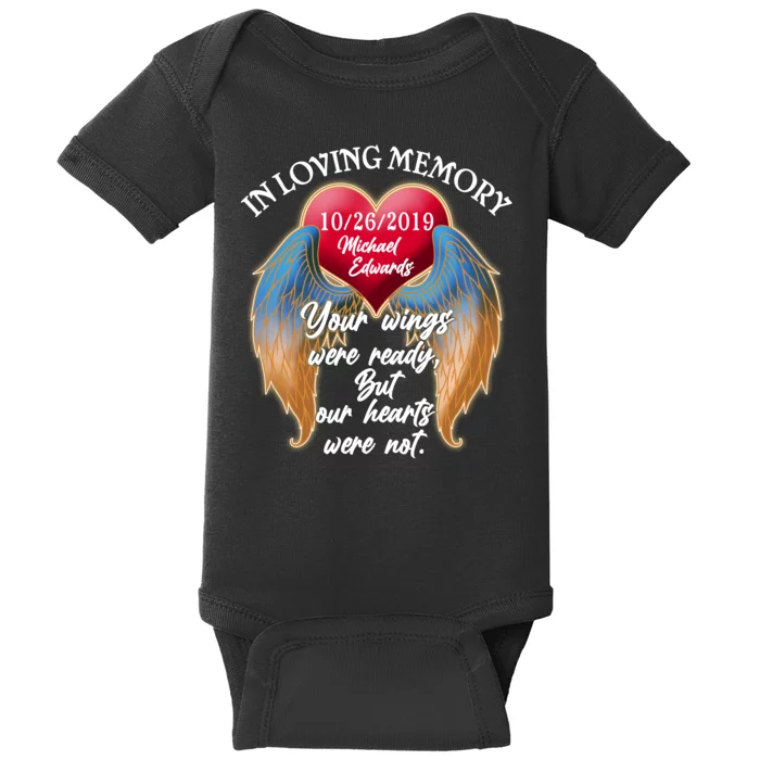 In Loving Memory Personalized Rip Customized Family Custom Baby Bodysuit