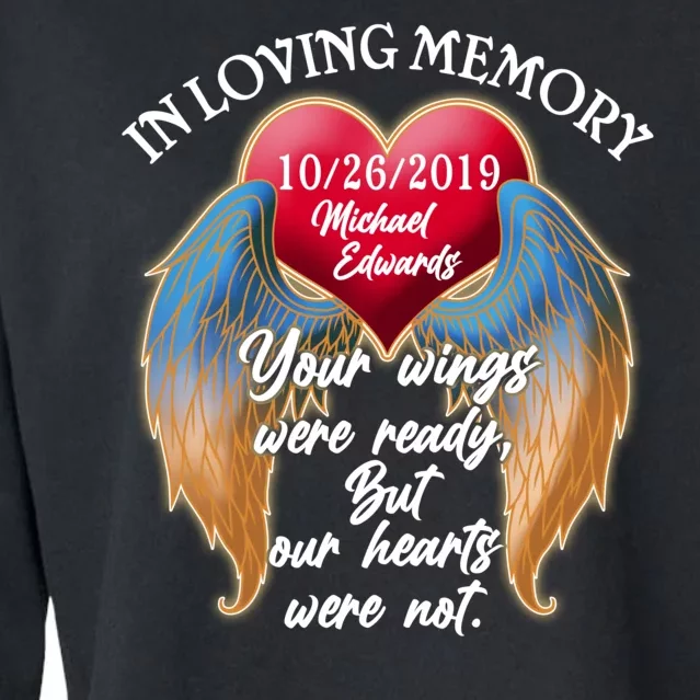 In Loving Memory Personalized Rip Customized Family Custom Cropped Pullover Crew