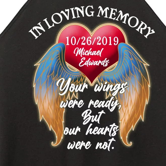 In Loving Memory Personalized Rip Customized Family Custom Women’s Perfect Tri Rocker Tank