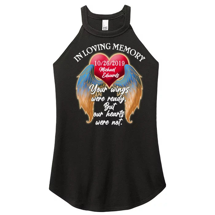 In Loving Memory Personalized Rip Customized Family Custom Women’s Perfect Tri Rocker Tank