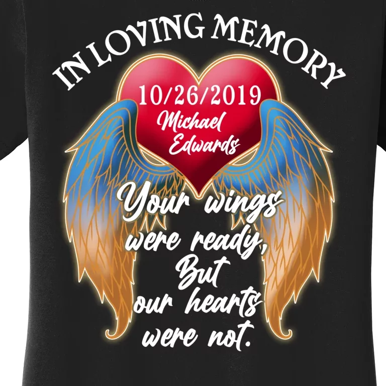 In Loving Memory Personalized Rip Customized Family Custom Women's T-Shirt