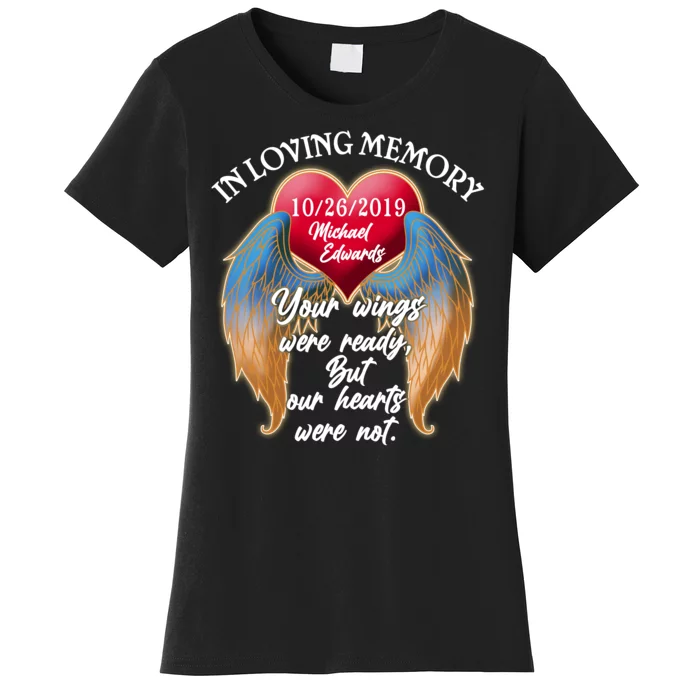 In Loving Memory Personalized Rip Customized Family Custom Women's T-Shirt