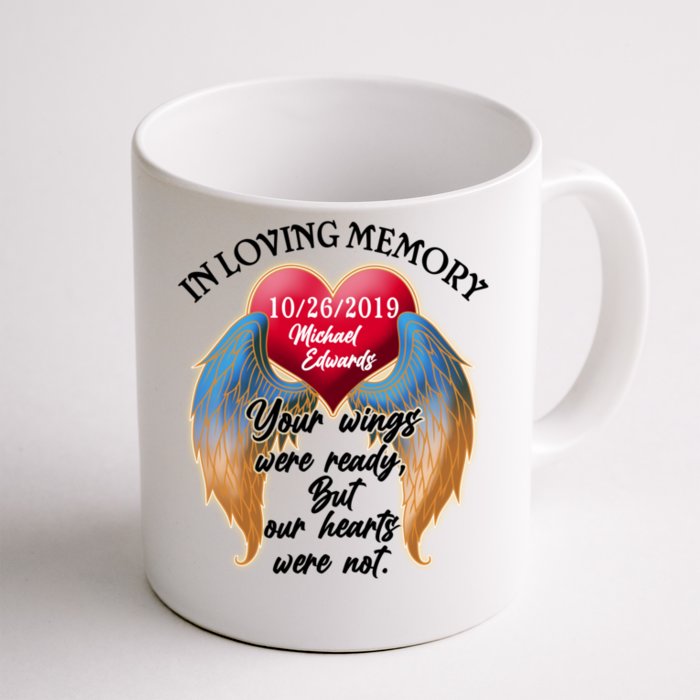 In Loving Memory Personalized Rip Customized Family Custom Front & Back Coffee Mug