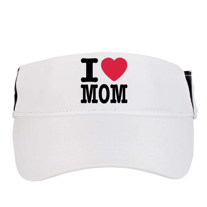 I Love Mom Gift Adult Drive Performance Visor