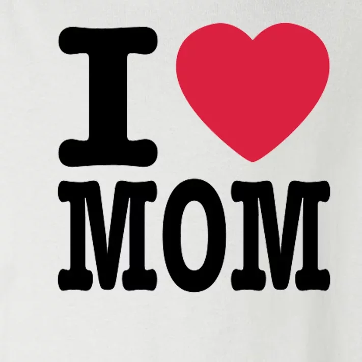 I Love Mom Gift Toddler Long Sleeve Shirt