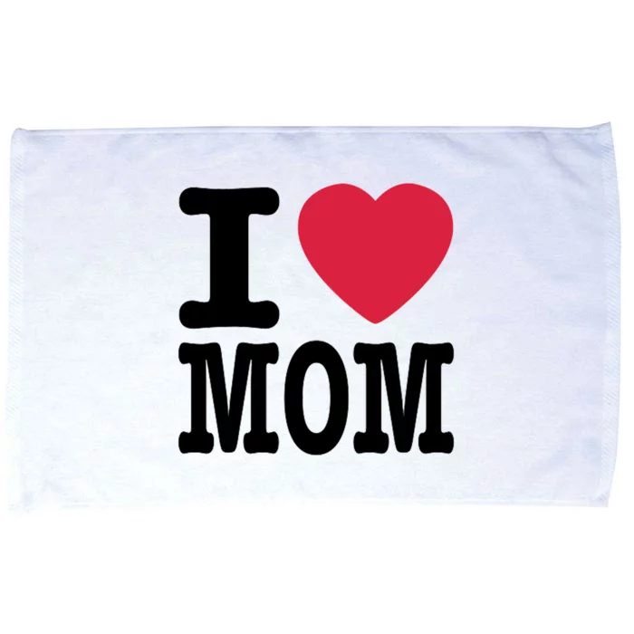 I Love Mom Gift Microfiber Hand Towel