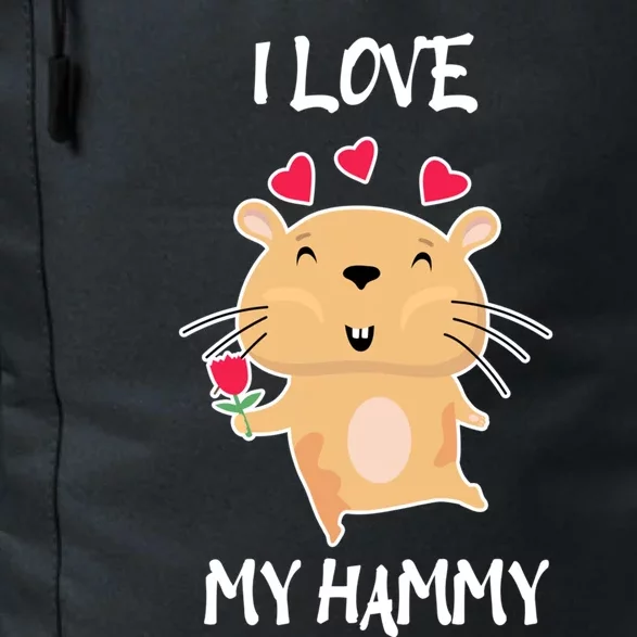 I Love My Hammy Heart Cage Rodent Hamster Small Pet Hamster Gift Daily Commute Backpack